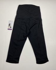 NWT Ingrid & Isabel Knee Length Active Maternity Pants w/Crossover Panel Size XS