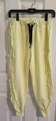 New LaLeLi Neon Yellow 95% Cotton Jogger Lounge Yoga Pants S Euro Turkey Poland