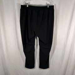adidas Joggers Women’s 2XL Black Pull On Drawstring Zip Pockets Zip Leg