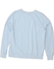JACK WILLS Womens Oversized Graphic Sweatshirt Jumper UK 6 XS Blue Cotton BJ28