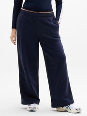 Athleta LT Large Tall Forever Fleece Wide Leg Navy Pants NWT! #767937