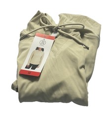 Sage Collective Women’s Tan Hoodie, M, Thumbholes, Ribbed 4-Way Stretch Pullover