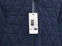 NWT johnnie-O Jacket Women XS Hannah Performance Mixed Media Zip Up Navy Golf