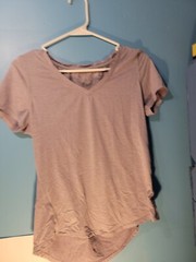 Layer 8 Wick Dry Womens V Neck T Shirt Size S