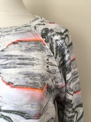 LOT 78 Size Small Grey Multicoloured Kaleidescope Print Sweatshirt