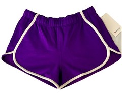 NWT💜LULULEMON💜LARGE💜SCUBA MID RISE OVERSIZED SHORT 3”TRIM💜COLLEGIATE PURPLE