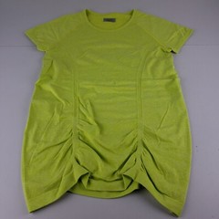 Athleta Fastest Track Tee Yellow Women’s Size Medium Short Cap Sleeve