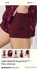 popflex High Waisted Supershort™ – Fleur d’amour size small🎧