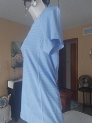 Athleta knit top victorian periwinkle size medium petite EUC