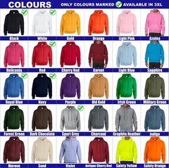 Personalised Custom Printed Hoodie Unisex Workwear Top Your Text Team Jumper