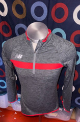 New Balance Women’s NB 1/4 Zip Running Shirt Pullover Thumbholes Size S Gray