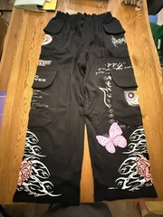 Civil Regime Blossom Powerpuff Girls Civil Zip Up sweatpants in Black