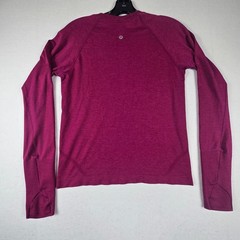 Lululemon Swiftly Long Sleeve Women 8 Magenta Pink Excellent Top (T8)