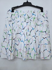 Athleta Ace Printed High Rise 15 1/2″ Tennis Skort White Multicolor Medium