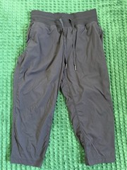Lululemon Athletica Women’s 4 Black Dance Studio Jogger Pant Pockets RN 106259