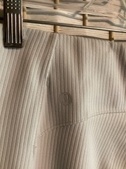 Lululemon Ribbed Softstreme Flare Zip-Leg High-Rise Cropped Pant bone sz 8