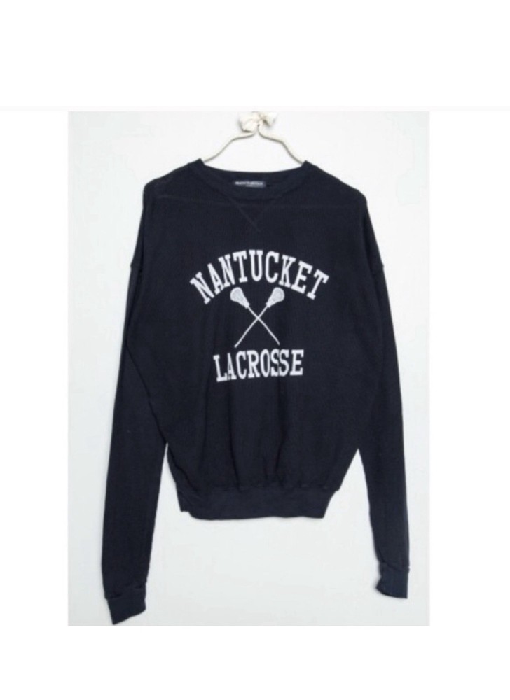 Brandy Melville Navy Lacrosse Sweatshirt NWT!