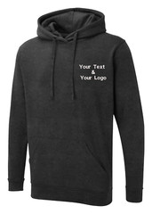 Personalised Custom Embroidered Uneek The UX Hoodie Your Text Logo Stag Hen UX4