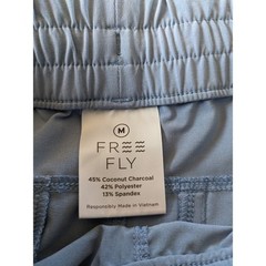 FreeFly Women’s Swell Shorts Quick Dry Elastic Drawstring Waist Blue Slate GrayM