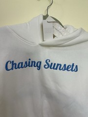 NEW Altar’d State White Chasing Sunsets Embroidered Hoodie Size Small NWT