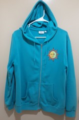 Mighty Fine Celestial Sun/moon Full Zip Hoodie Women’s Size Large