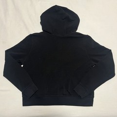 Nike Sportswear Full Zip Cropped Boxy Hoodie Pullover Black Womens Size Small S