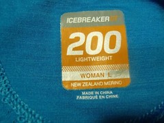 new ICEBREAKER GT 200 chase crew merino wool top baselayer slim fit womens LG