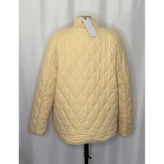 NWT!! VARLEY Luca Quilted Jacket Solid Reed Yellow Bomber Snaps Solid X-Large