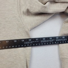 LL Bean Womens Pullover Size Small Modal Oatmeal Sweatshirt Thumbholes Athletic