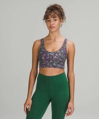 Lululemon Align Reversible Bra Fleur Motion Multi/ Everglade Green
