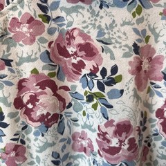 Ariat Hoodie Womens XXL White Pink Blue Floral Roses Full Zip EUC