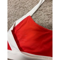 Vitality Womens Vitality Cloud II Mini Halter Bra Red & White Size M