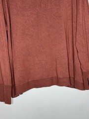 Athleta Rust Long Sleeve Top Vneck Athletic Activewear Plus Thumbholes 3X