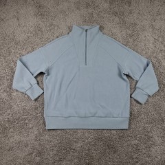 Varley Hawley Half Zip Double Soft Sweatshirt Women’s Large Gray