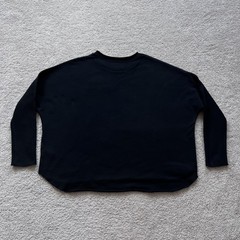 Frank & Eileen Tee Lab Anna Sweatshirt Womens Large Black Oversized USA LAB516TF