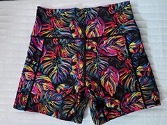 Constantly Varied Gear Women’s Tropical Floral Athletic Shorts Stretch Knit S
