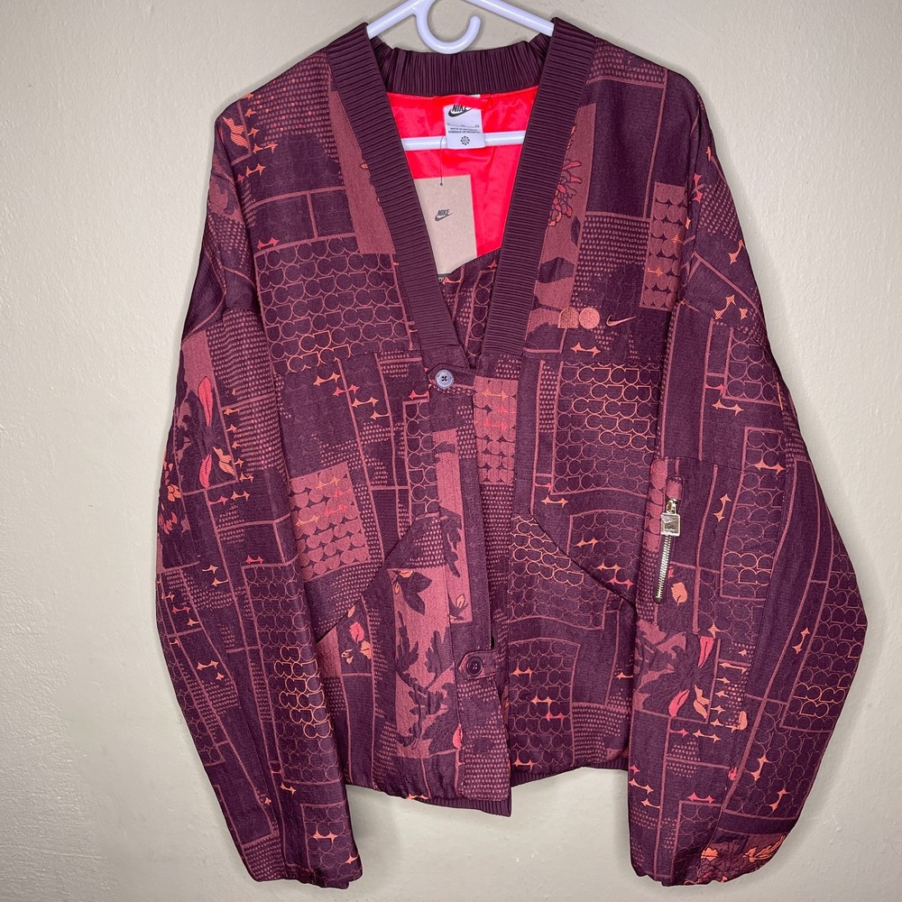 Nike Naomi Osaka Jacquard Oversized Button Jacket Women’s Size XL FV7795-652