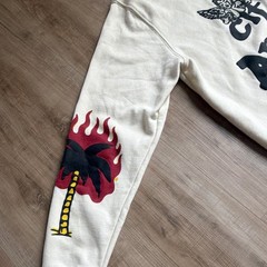 PacSun City of Angels Los Angeles Graphic Pullover Hoodie White M Pockets