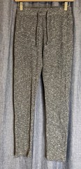 Gymshark Women M Gray Knit Lounge Pants Drawstring Lightweight Jogger EUC