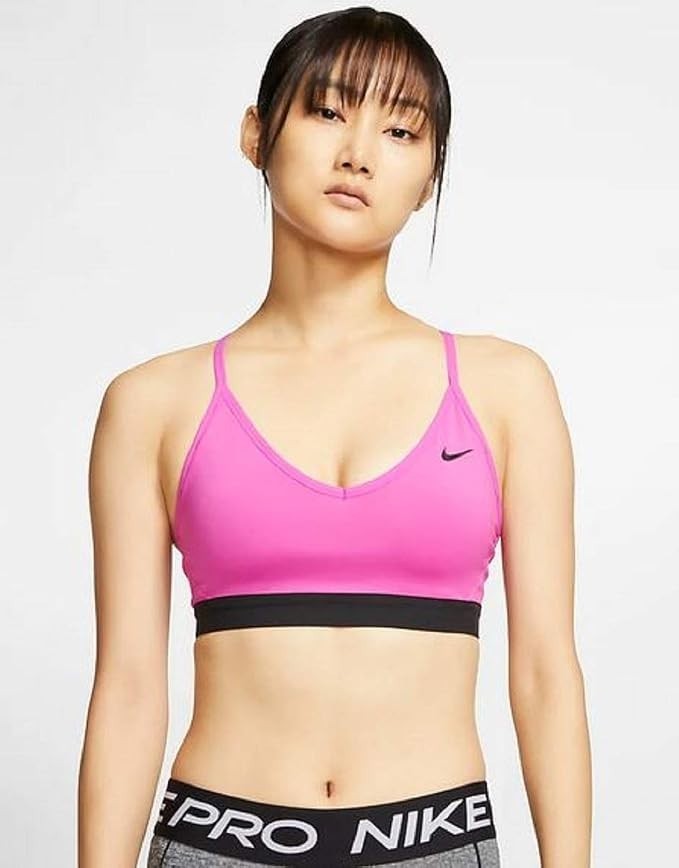 Nike Indy Light-Support Women’s Padded Adjustable Sports Bra Size M Fuschia