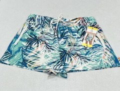 Ocean Pacific Women’s Drawstring with 3 Zipper Pockets Shorts, Multi, Size S