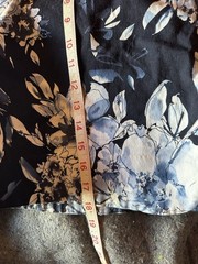 S.C. & Co. Womens Stretch Wide Waist Band Skort Floral Blue White Y716A