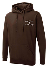 Personalised Custom Embroidered Uneek The UX Hoodie Your Text Logo Stag Hen UX4