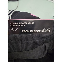 Spalding Womens Tech Fleece Skort Black Polyester Blend Athletic Size Small
