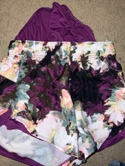 Athletic Works Womens XS (0-2) Short Dri Wicking Running Shorts Panty Purple