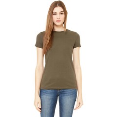 Bella + Canvas Ladies’ The Favorite T-Shirt 6004 100% Cotton Fitted Sleeves Tee