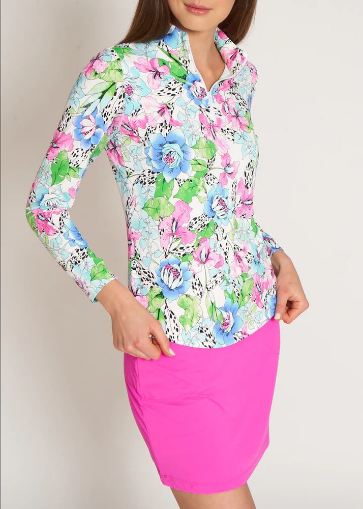 NWT GOTTEX G LIFESTYLE HOT PINK FULL LENGTH GOLF TENNIS SKORT S M & L