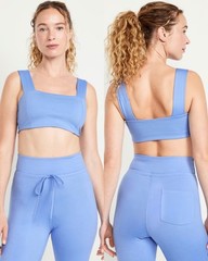 Old Navy Light Support CloudComfy Bandeau Sports Bra Lighthouse Sz XS S M L XXL