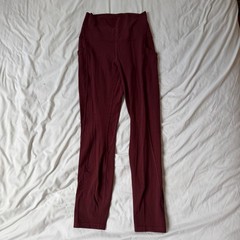 Lululemon Align High-Rise Pant with Pockets 25”, Size 4, Color Red Wine