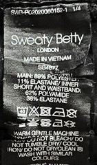SWEATY BETTY Challenge 2-In-1 Black Activewear Running Shorts SB4877 Womens M